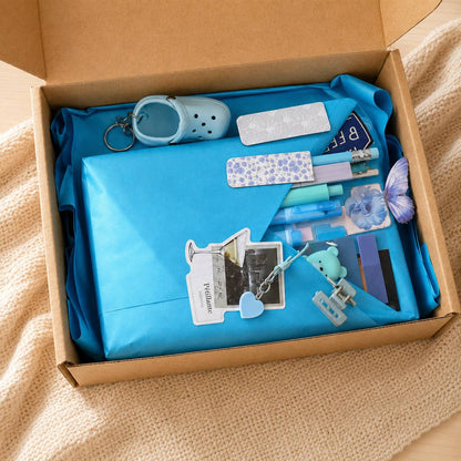 Blue Escape – Adventure Blind Date with a Book Box - Bookish Bundle